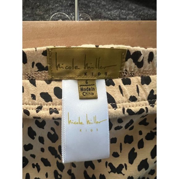 Nicole Miller Animal Print Ankle Leggings - Size 6 - Picture 6 of 7